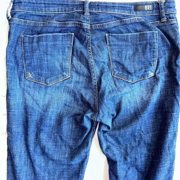EUC Women’s Size 14 Kut From The Kloth Lauren Cropped Stretch Denim Blue Jeans - Picture 8 of 8